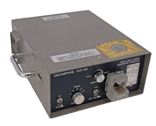 Olympus CLE-4U 150W Endoscopy Cold Light Supply Source w/Auto Exposure+Lamp