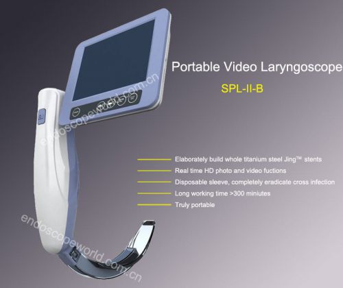 New Portable Anesthesia Video Laryngoscope Adult 3.5&#034; LCD