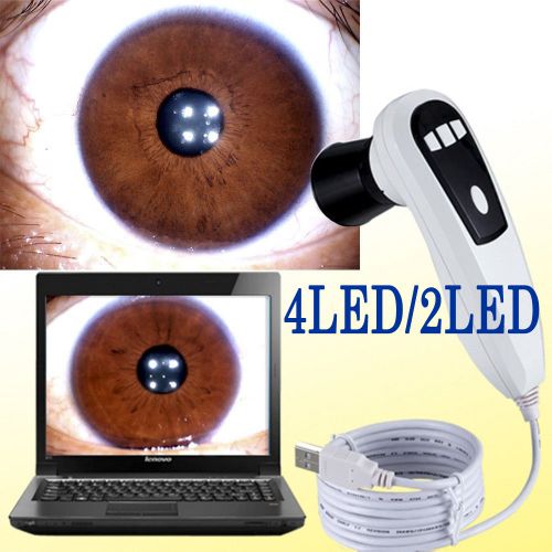 2014 NEW 5.0MP 4/2 LED USB Eye Iris Irido IRISCOPE Iridology camera PRO software