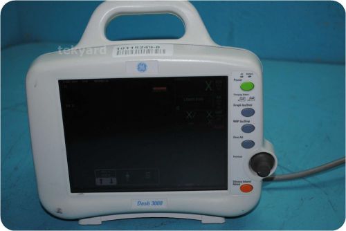 Ge dash 3000 multi-parameter monitor / e.c.g. (electrocardiogram / ekg) ! for sale