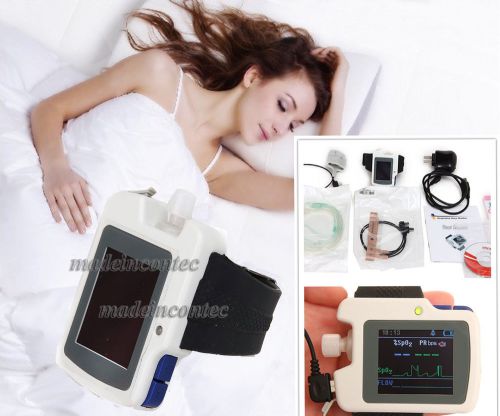 2014 NEW Contec Respiration Sleep Monitor,SPO2,Pulse rate,PR Analysis CMS-RS01