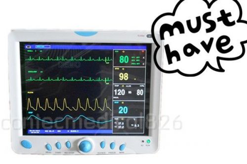with ETCO2 ET-CO2 CO2  ICU patient monitor CMS9000 ECG NIBP SPO2 TEMP RESP PR