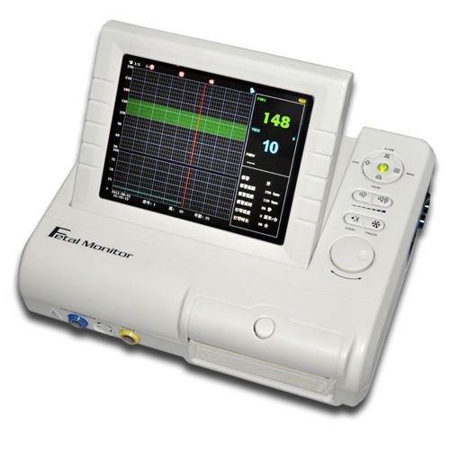 Fetal monitor 3 parameters fhr toco fetal movement for twins monitor for sale