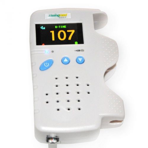 Fetal Doppler 3MHz Color LCD Back Light &amp; Heart Beat Waveform 3MHz probe