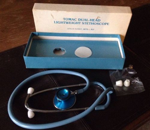 Tomac Blue Dual Head Lightweight Stethoscope #30779
