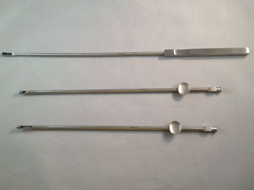 GYN Biopsy Curette Set,  Three (3) Instruments, s/s
