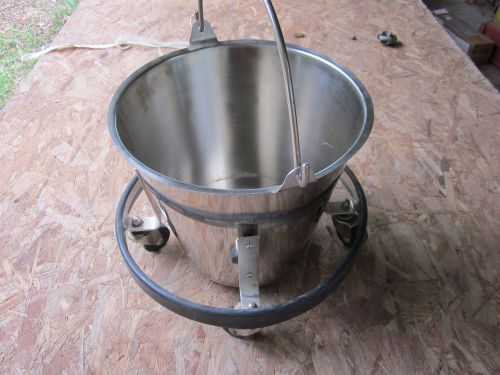 Vollrath Stainless Steel Kick Bucket and E F Brewer Co. Frame.