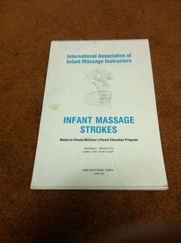 McClure Infant Massage Chiropractic 18x12 Poster Book Office Decor Instruction