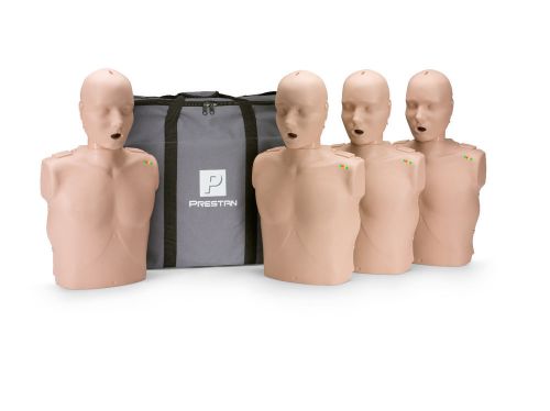 Prestan Adult Medium Skin CPR-AED Training Manikin WITH CPR Monitor - 4 Pack