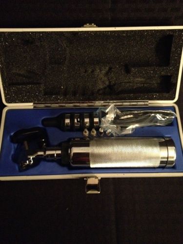 RIESTER AESCULAP Otoscope Ophthalmoscope Set In Case 6515-00-550-7199 See Desc.