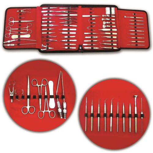 New 62 Pcs Micro Eye Instruments Ophthalmic Cataract Chalazion Surgery Set Kit