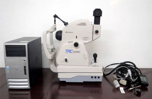 Topcon trc-nw6s digital non mydriatic retinal camera w/ computer pci card cables for sale