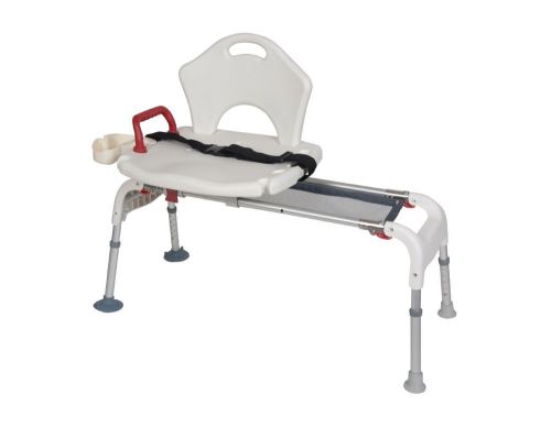 Drive medical folding universal sliding transfer bench, white for sale