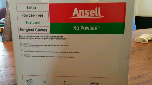 Ansell No Powder Latex Surgical Gloves 40pr 7.5 Size