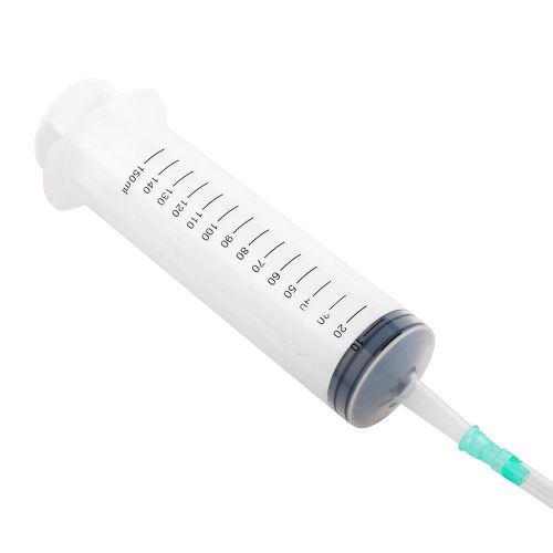 New Sterile 150ML Plastic Medical Syringe For Lab Hydroponics +Tubing