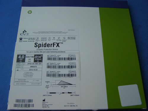 Ev3 spiderfx embolic protection device 4.0mm (qty 1)) ref:spd2-us-040-320 for sale