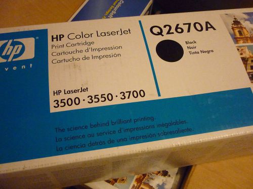 GENUINE HP COLOUR Q2670A BLACK TONER LASERJET