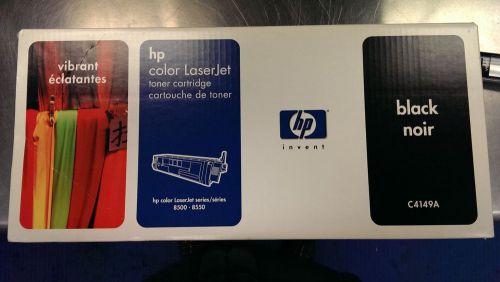 New Genuine HP Color Laserjet  C4149A BLACK Toner NIB 8500 8550