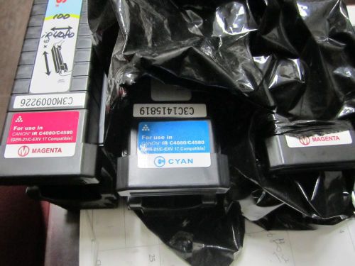 Lots of 3 New Katun CANON 4080 4580 GPR-21 CYAN(1) MAGENTA(2) TONER