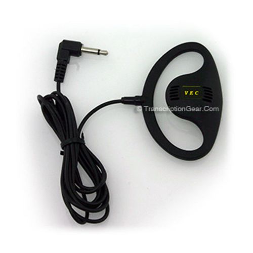 Single Ear Clamshell Style Headset with Right-Angle 3.5 mm Plug