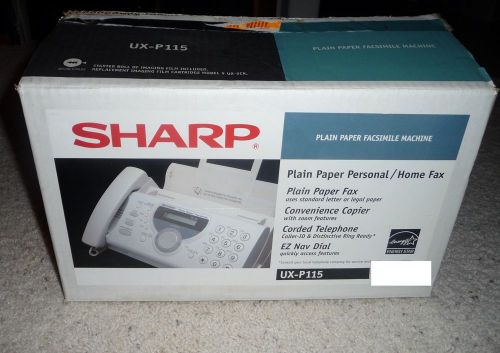 Rare New in Box Sharp UXP115 White Phone Fax Copier