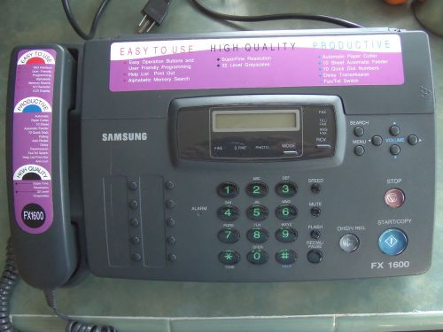 Samsung 1600 Fax/Copy. Machine Uses Thermal Paper  Works Great