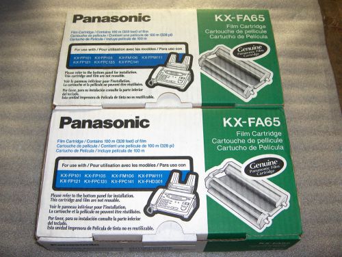 KX-FA65 Panasonic fax toners LOT OF 2 NEW