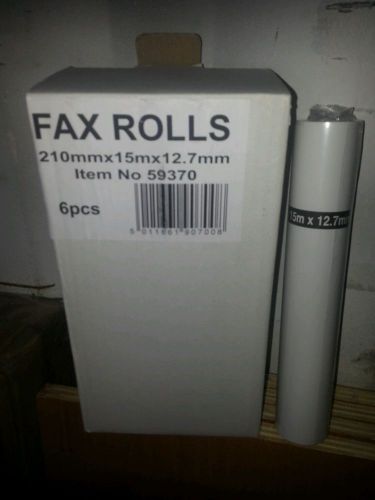 Fax rolls 210mmx15mmx12.7mm 6pcs