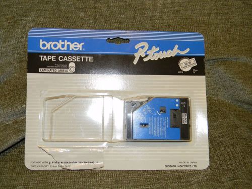 Brother TC-10 Black Print On Clear Tape Cassettes For P Touch Labelers (1) New