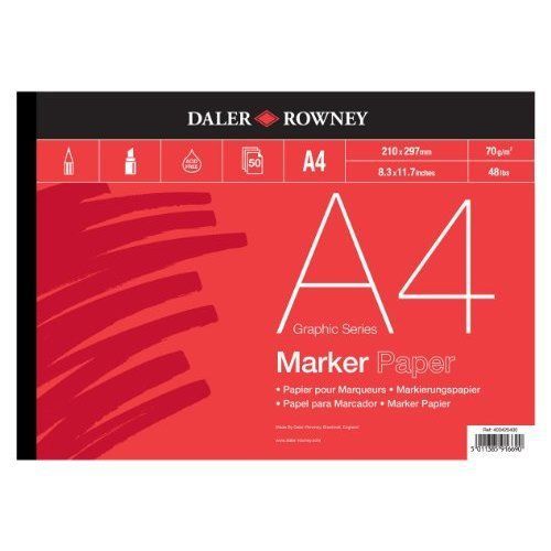 Daler - Rowney Bleed Proof A4 Marker Pad