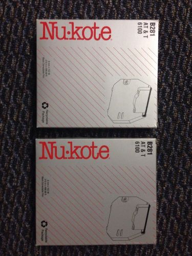 (2) Lot Of 2 NUKOTE B281 FOR AT&amp;T 6100 AND A FEW OTHERS, BLACK CORRECTABLE FILM