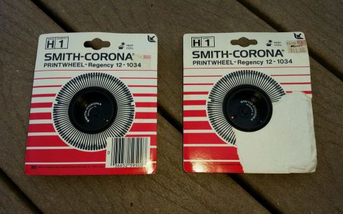 2 Vintage Smith Corona Print Wheels, Regency 12-1034 Series H