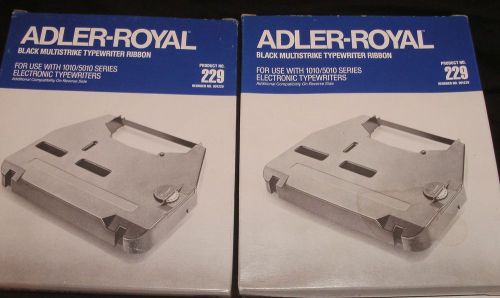 2 New Adler Royal Black Multistrike Typewriter ribbon #901229/Series 1010/5010