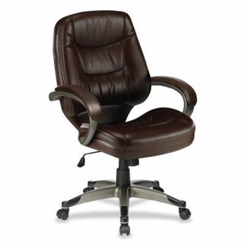 Lorell Managerial Mid-back Chair, 26-1/2&#034;x28-1/2&#034;x43-1/2&#034;, SDL/CNE (LLR63281)