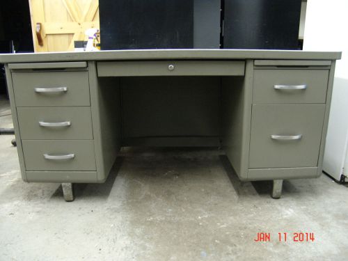 6 drawer pedestal metal desk