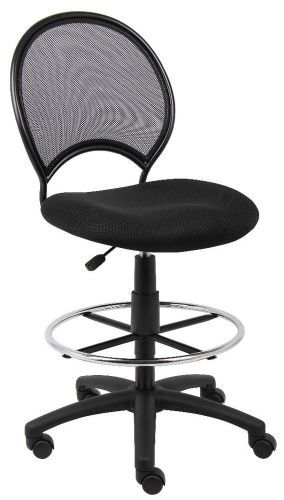 Mesh drafting stool chair design with open back to prevent body heat  b16215 for sale