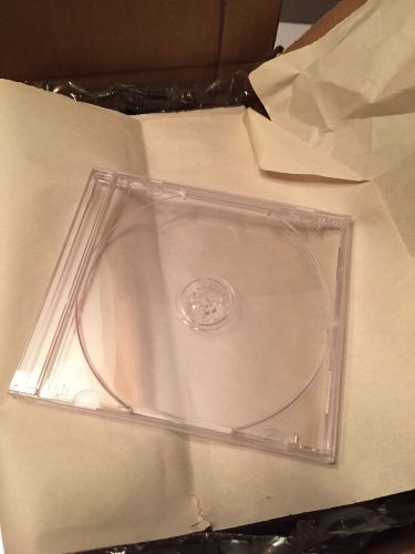 lot of 81 brand new clear CD jewel cases new replacement DVD Blu ray