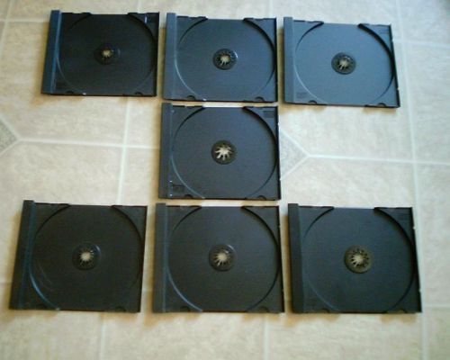 Replacement Black Trays for Standard CD Jewel Case - Lot of 7 trays--Never used
