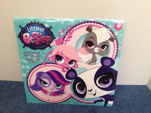 Littlest Pet Shop - 2015 12 Month  WALL CALENDAR - 10x10  - NEW