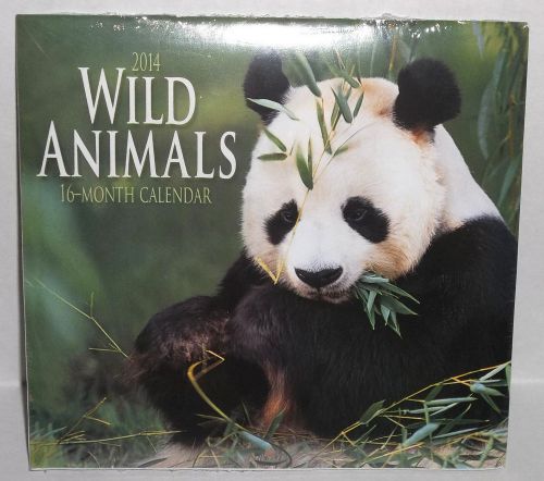 16 Month 2014 Wild Animals Mini Wall Calendar Zoophile Fit In Purse Bag Too New