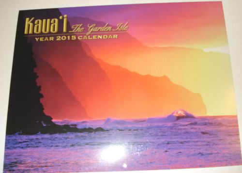 2015 Hawaiian Calendar - Island of Kauai Scenic Views - 12 month w/ FREE S&amp;H
