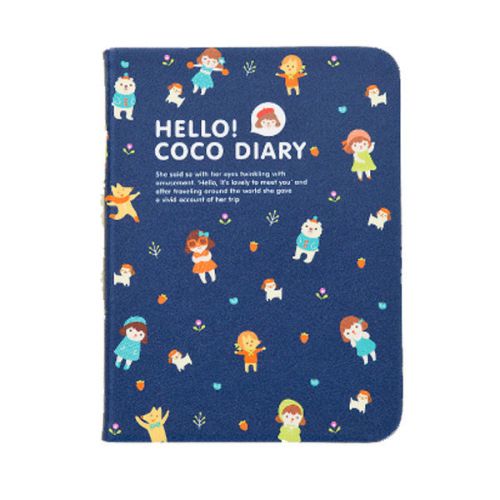 2015 Hello Coco Yearly/Monthly/Weekly Planner Scheduler Diary - Navy
