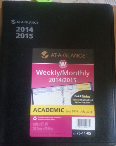 NEW AT-A-GLANCE 76-11-05-07 QuickNotes Academic Weekly/Monthly Planner,