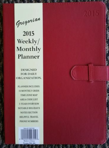 2015 Gregorian Weekly/Monthly Planner