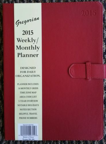 2015 Gregorian Weekly/Monthly Planner