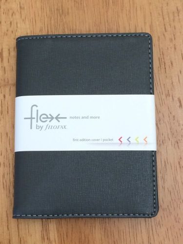 First Edition Filofax Flex A5 Notebook Cover - Slate, new in package-5.25&#034;x4&#034;