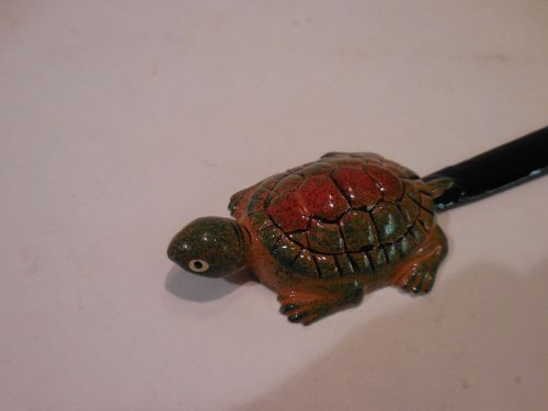 Cute Turtle Letter Opener Vintage desk item gift Unique collectible free ship 8&#034;