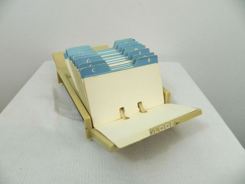 Vintage Rolodex Card Index office supply organization cards dividers