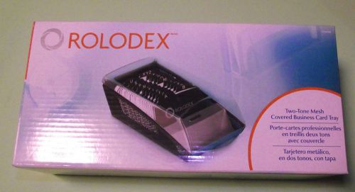 NEW ROLODEX BUSINESS CARD TRAY 300 RULED CARDS 1734232