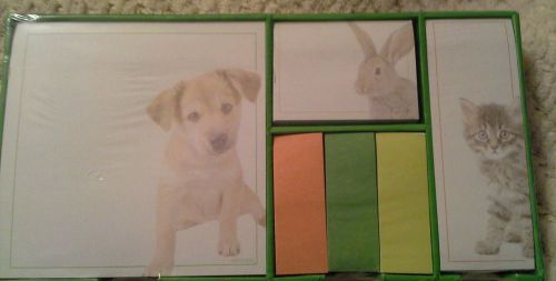 Animal Planet Sticky Notes Set of 100 with Dog/Cat/Rabbit on them,Ty Global